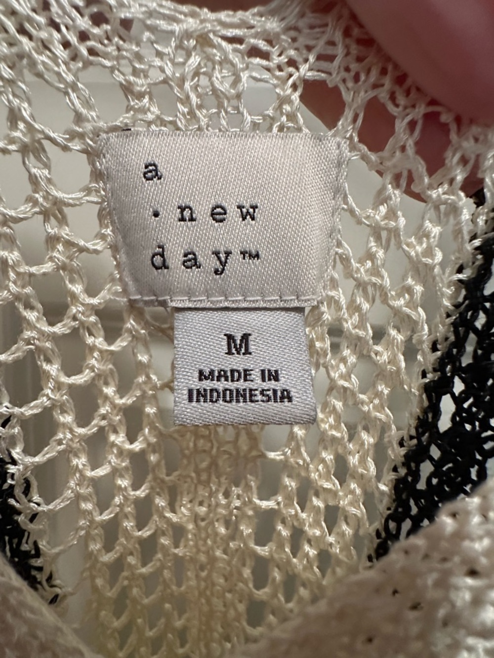 a new day Cream Maxi Dress with Black Vertical Stripes - Picture 4 of 6